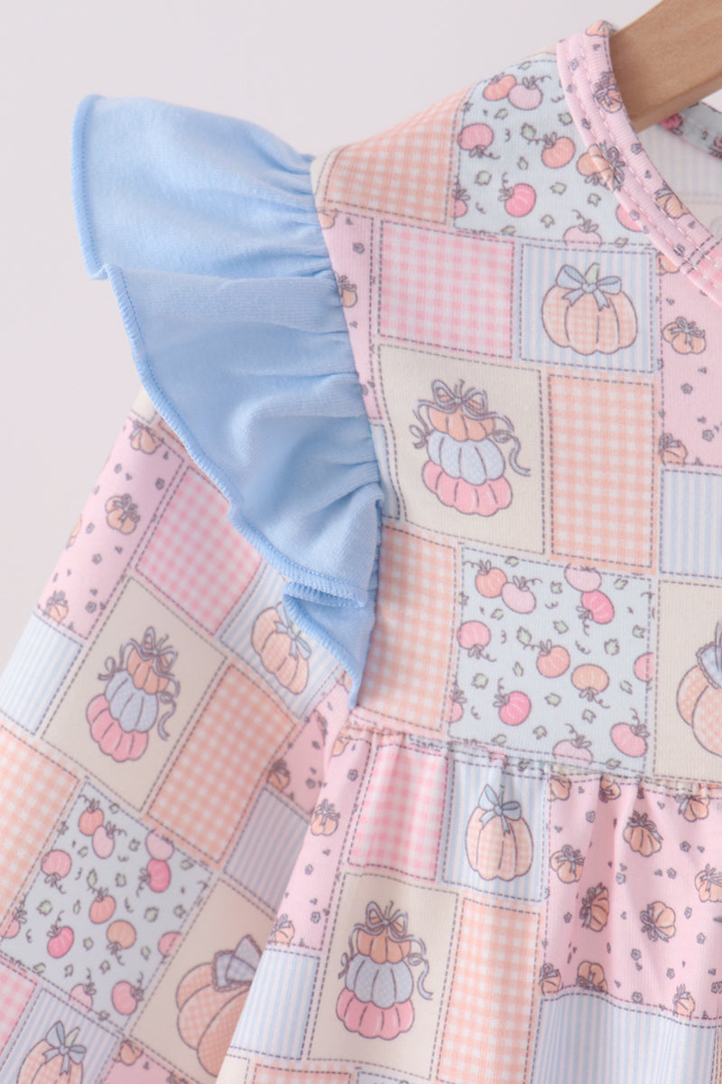 Pumpkin ruffle bloomer set