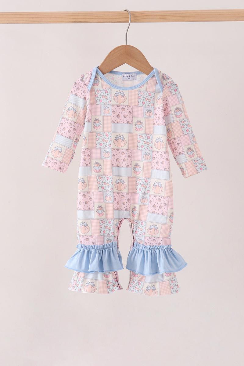 Pumpkin ruffle romper