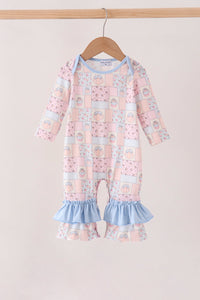 Pumpkin ruffle romper