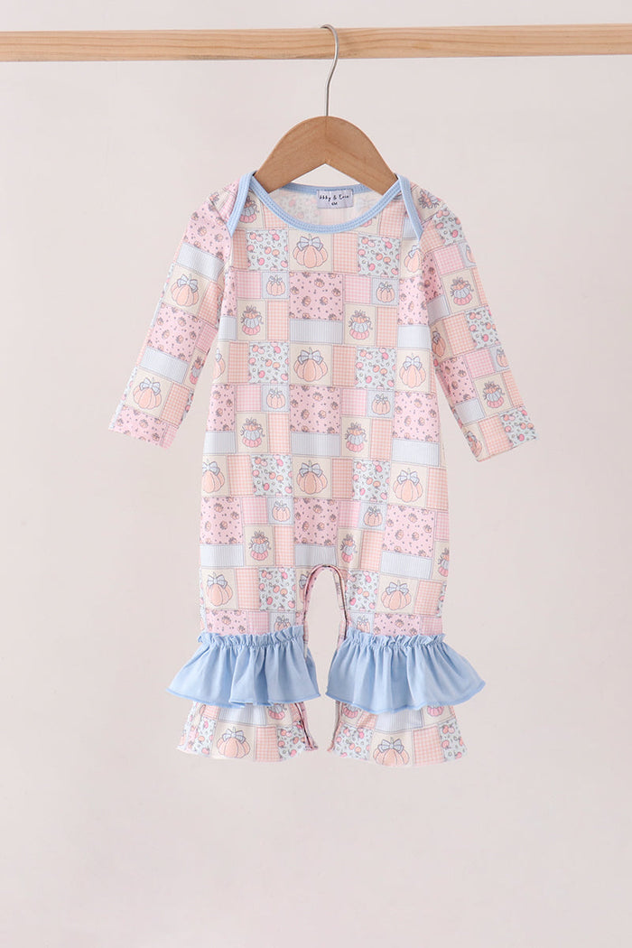 Pumpkin ruffle romper