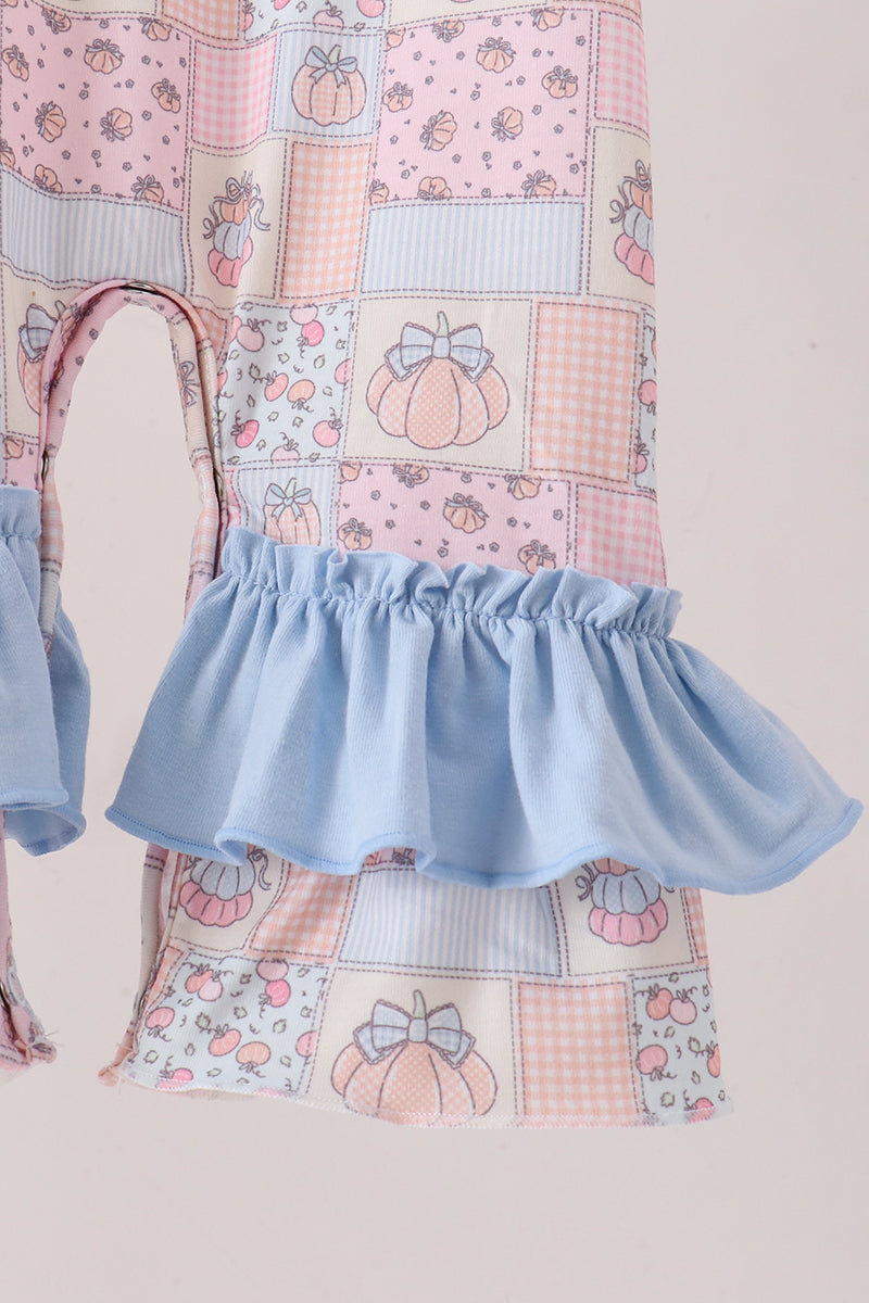 Pumpkin ruffle romper