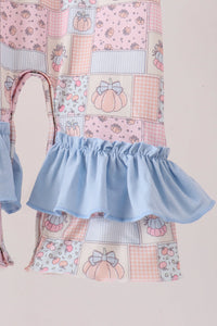 Pumpkin ruffle romper