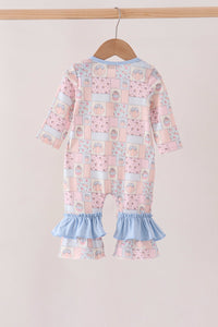Pumpkin ruffle romper