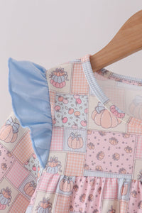 Pumpkin ruffle pants set