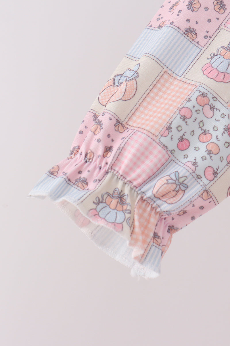 Pumpkin ruffle pants set