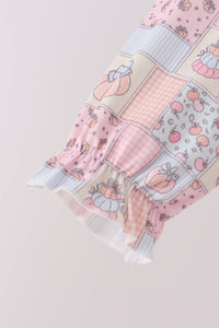 Pumpkin ruffle pants set