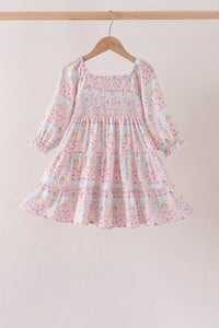 Pumpkin smocked mom&me dress