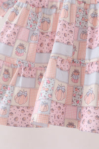 Pumpkin smocked mom&me dress