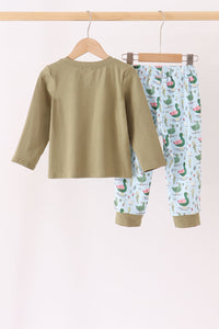 Mallard embroidery pants set