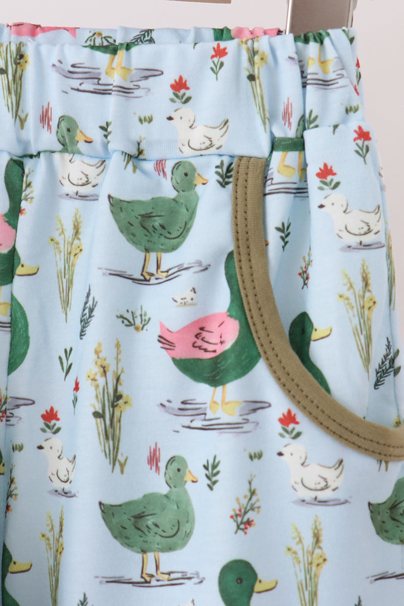 Mallard embroidery pants set