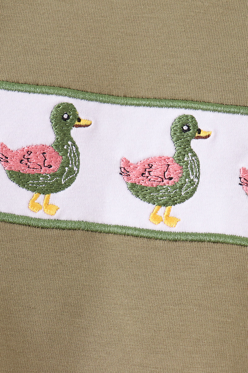 Mallard embroidery pants set