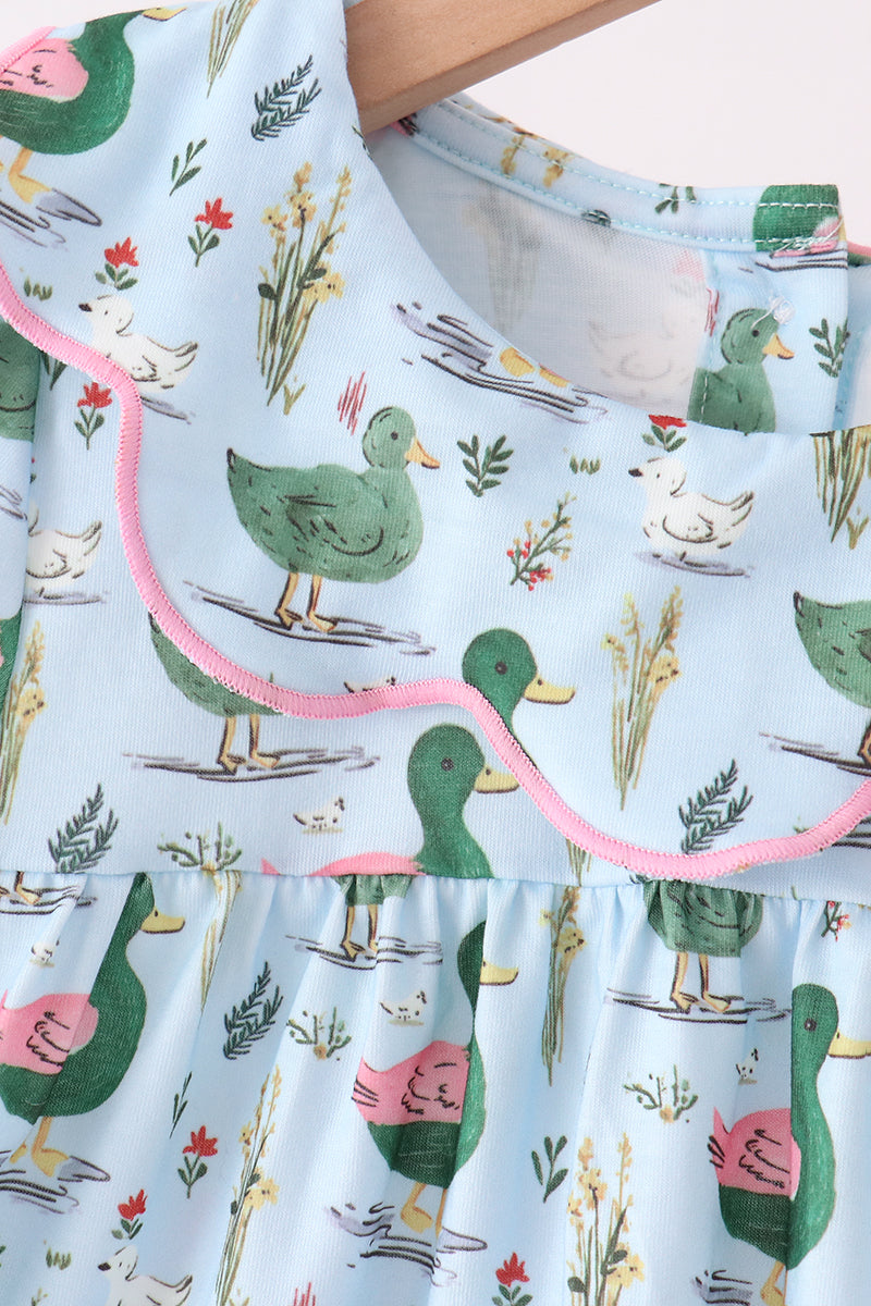 Mallard ruffle  pants set
