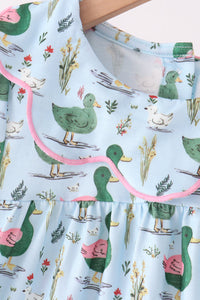 Mallard ruffle  pants set