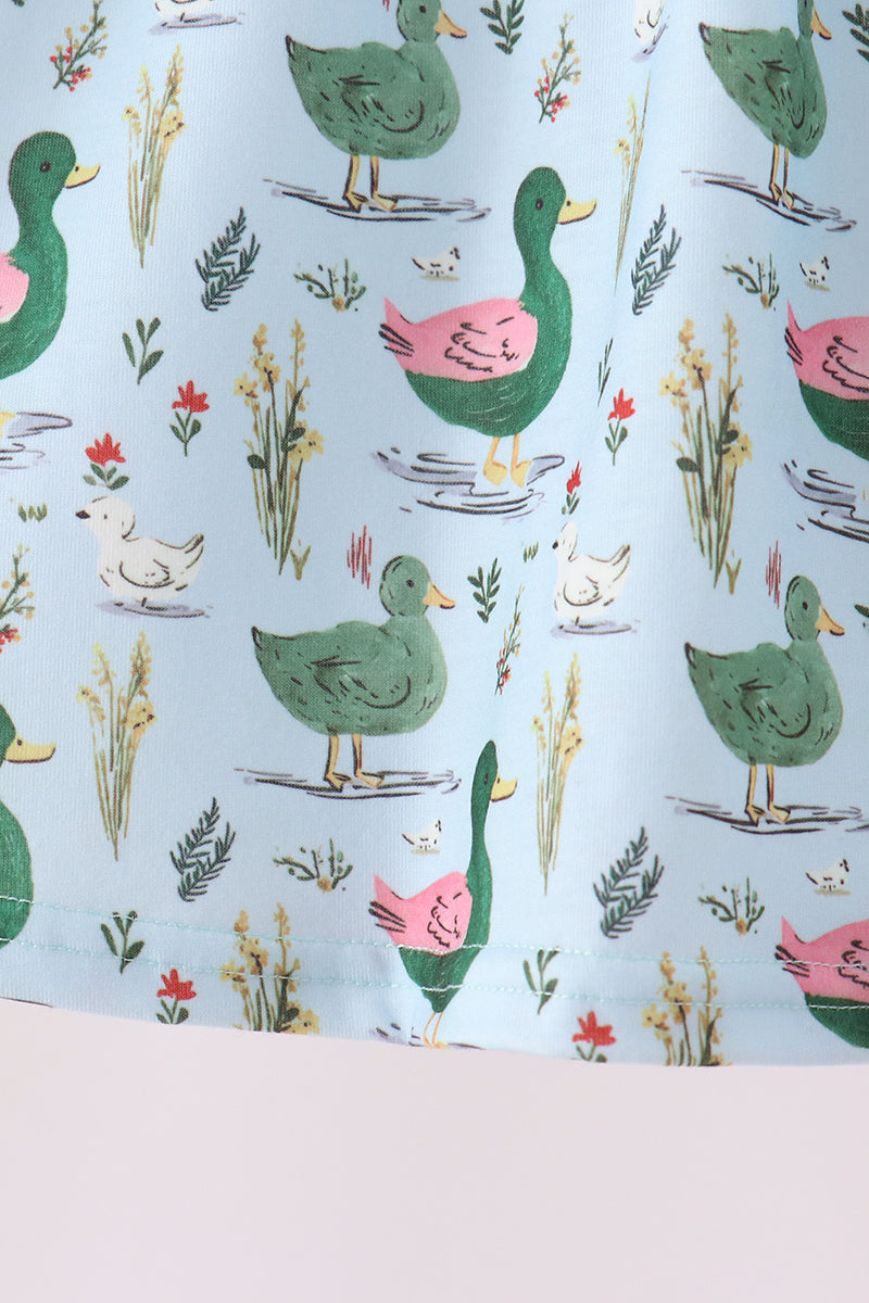 Mallard ruffle  pants set