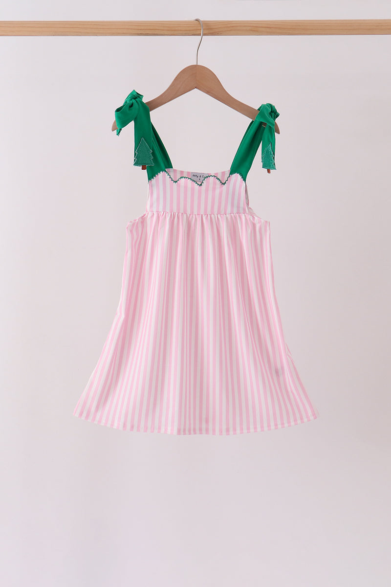 Christmas Tree Embroidery Dress
