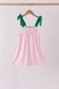 Christmas Tree Embroidery Dress