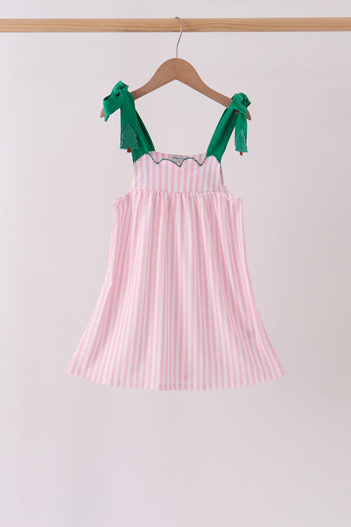 Christmas Tree Embroidery Dress