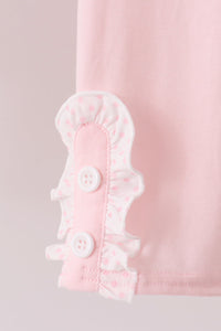 Santa claus dot applique ruffle pants set