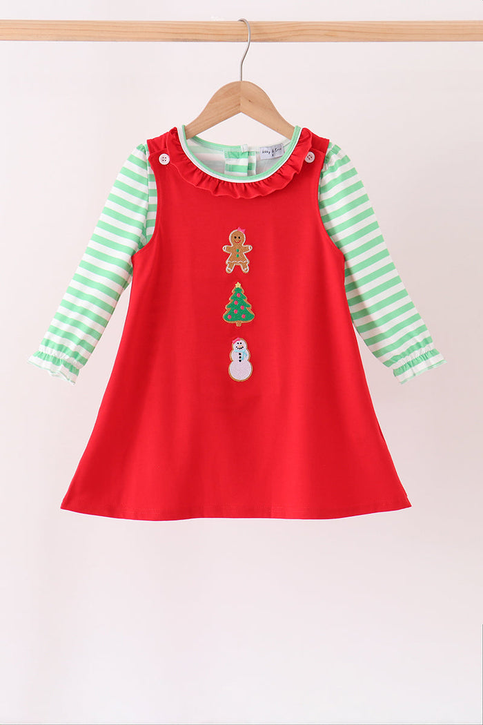 Gingerbread Tree Embroidery 2pc Set