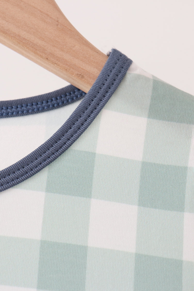 Turkey Embroidery Gingham Dress