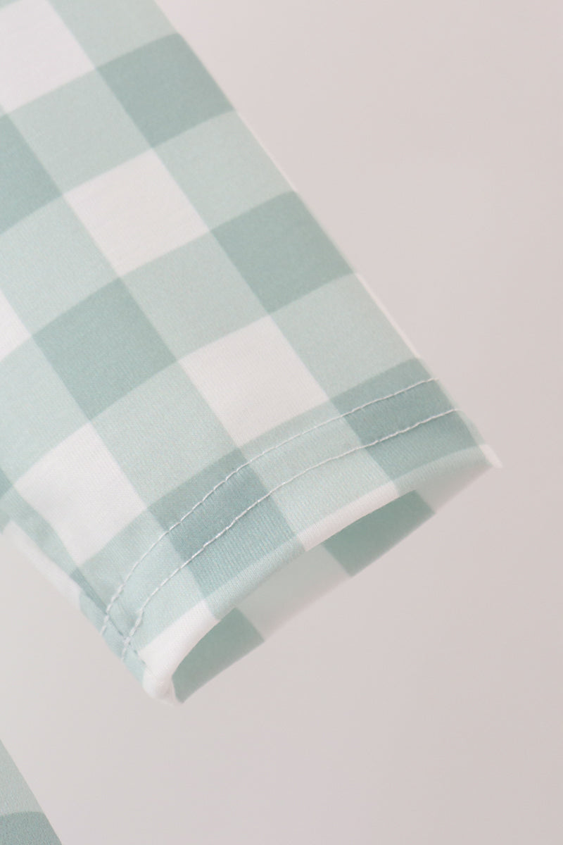Turkey Embroidery Gingham Dress