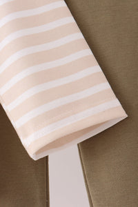 Turkey applique stripe pants set
