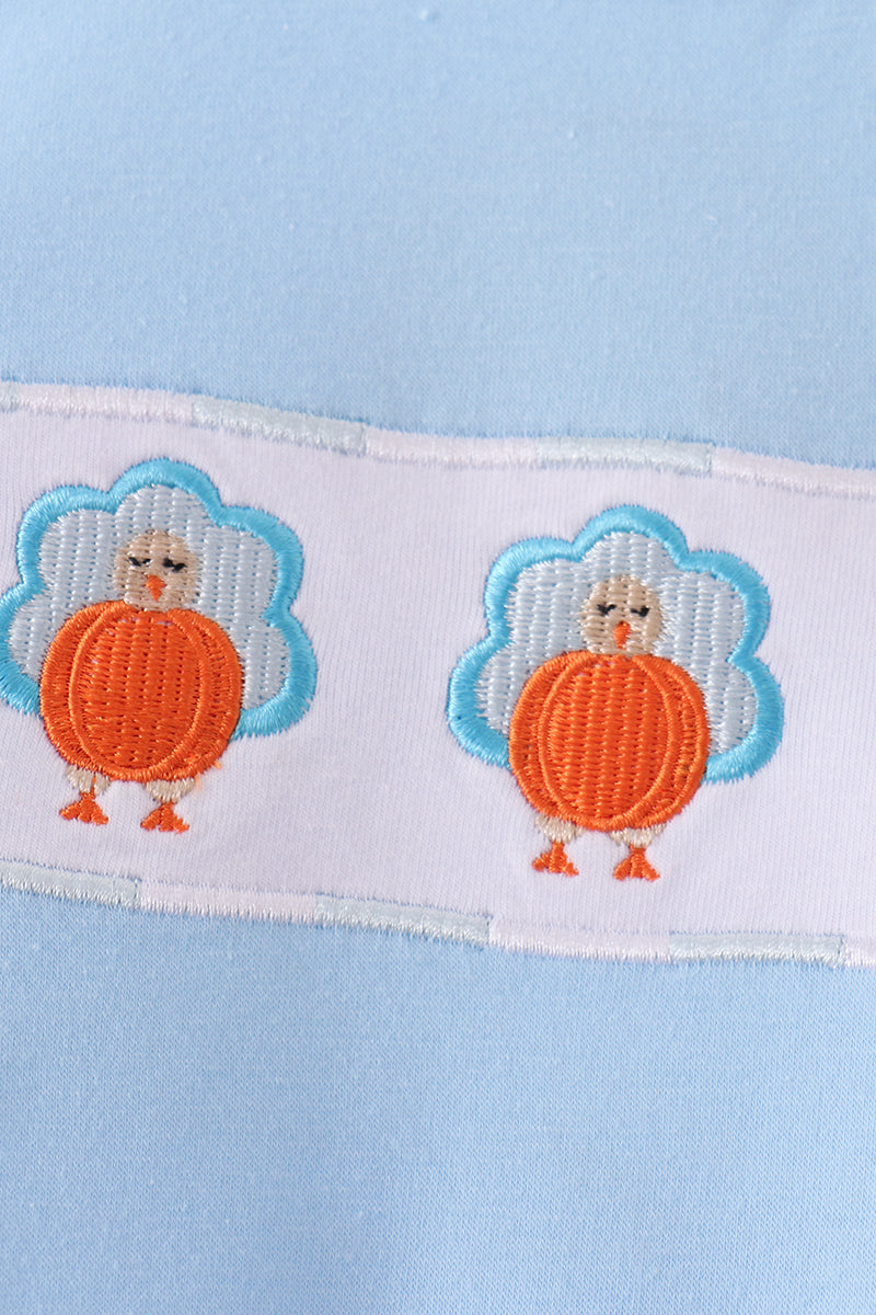 Turkey Embroidery Romper
