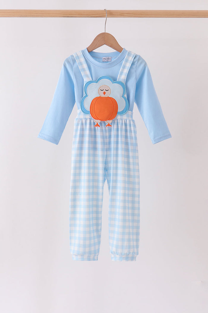 Turkey Embroidery 2pc Jumpsuit Set