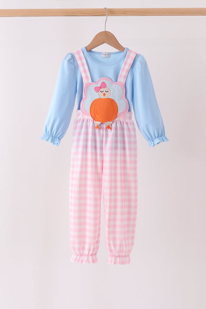 Turkey Embroidery 2pc Jumpsuit Set