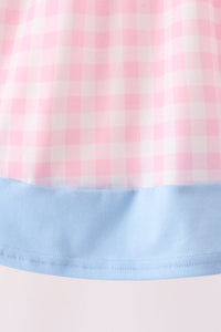 Turkey Embroidery Gingham Dress
