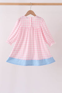 Turkey Embroidery Gingham Dress