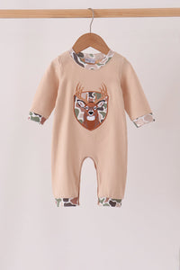 Camo Deer Applique Romper