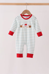 Santa french knot romper