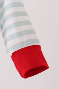 Santa french knot romper