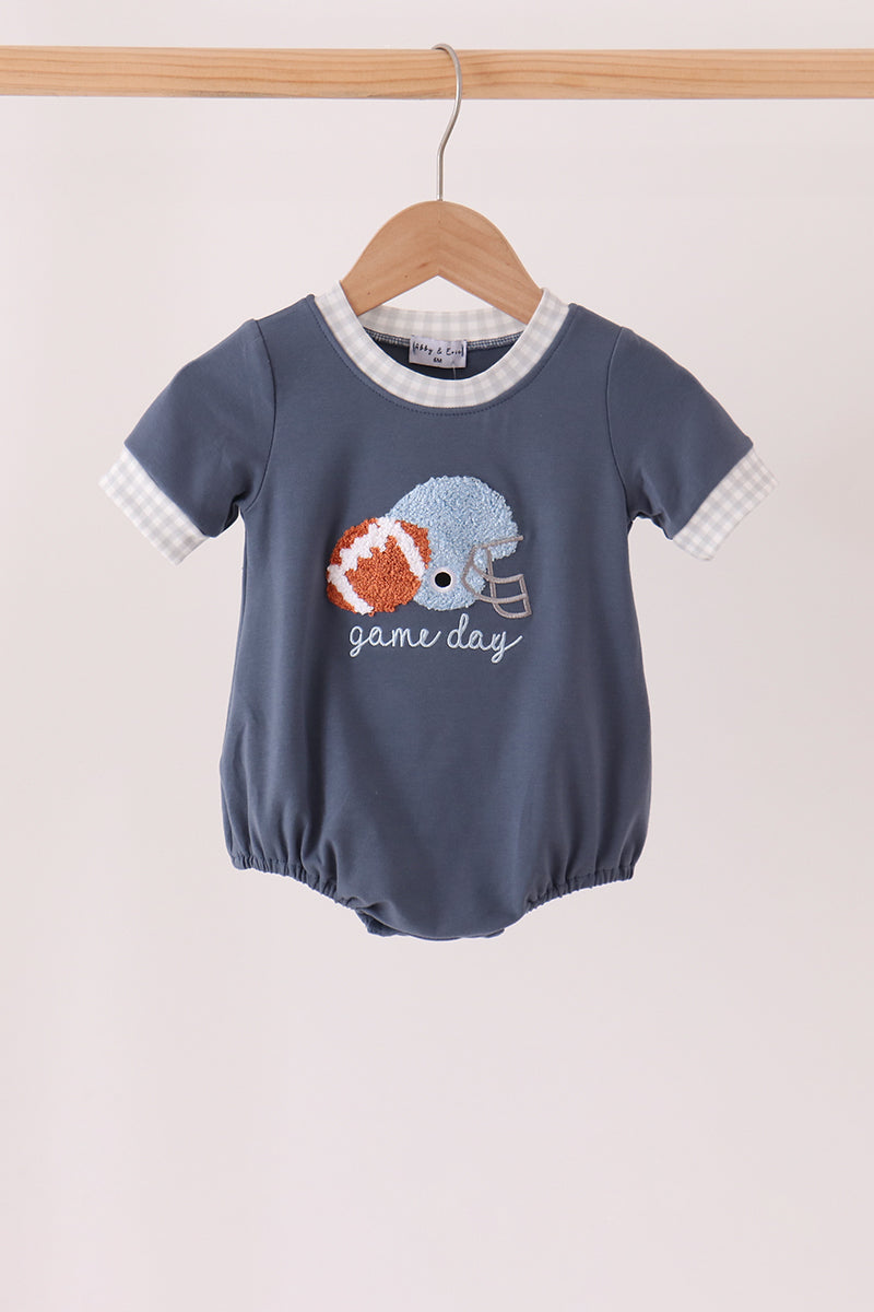 Football bow french knot bubble