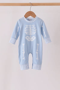 Skeleton print romper