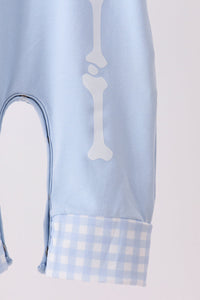 Skeleton print romper