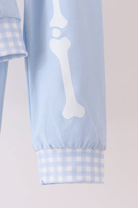 Skeleton print pants set