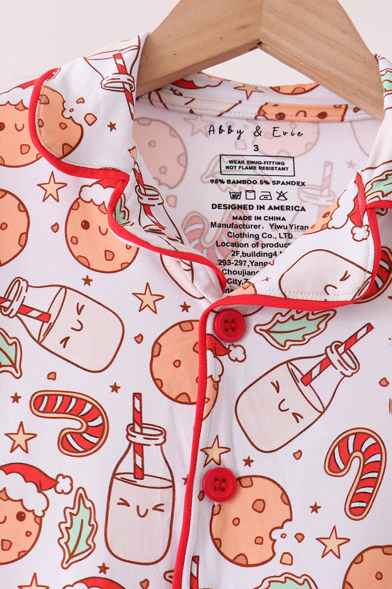 Milk cookie bamboo pajama set