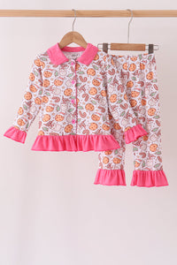 Milk cookie bamboo ruffle pajama set