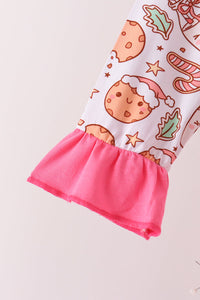 Milk cookie bamboo ruffle pajama set