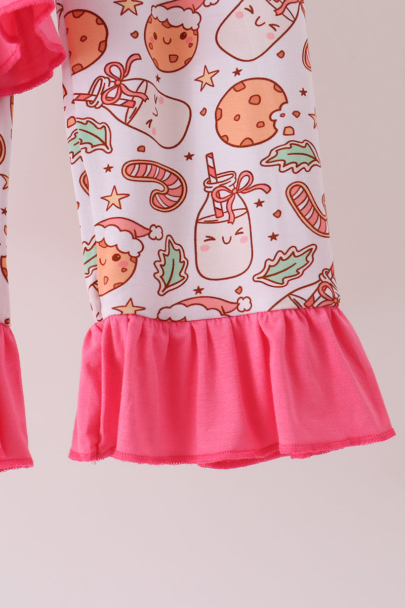 Milk cookie bamboo ruffle pajama set