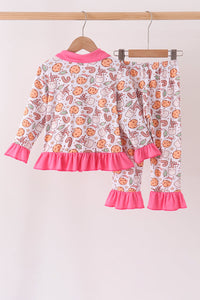 Milk cookie bamboo ruffle pajama set