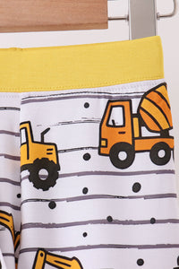 Construction Trucks Bamboo Pajama Set
