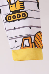 Construction Trucks Bamboo Pajama Set