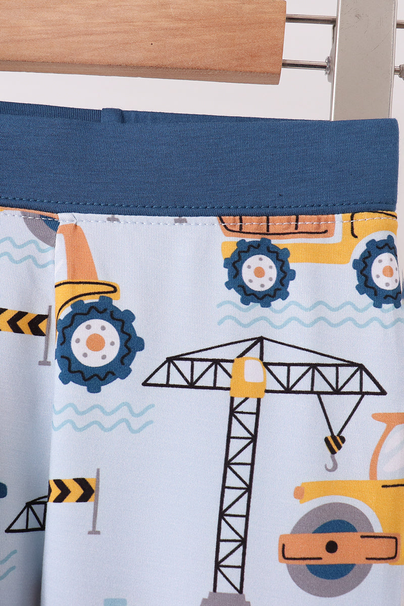 Construction Trucks Bamboo Pajama Set