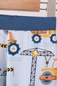 Construction Trucks Bamboo Pajama Set