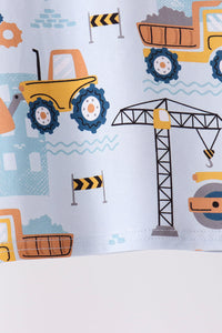 Construction Trucks Bamboo Pajama Set