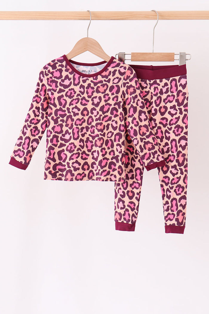 Leopard bamboo pajama set