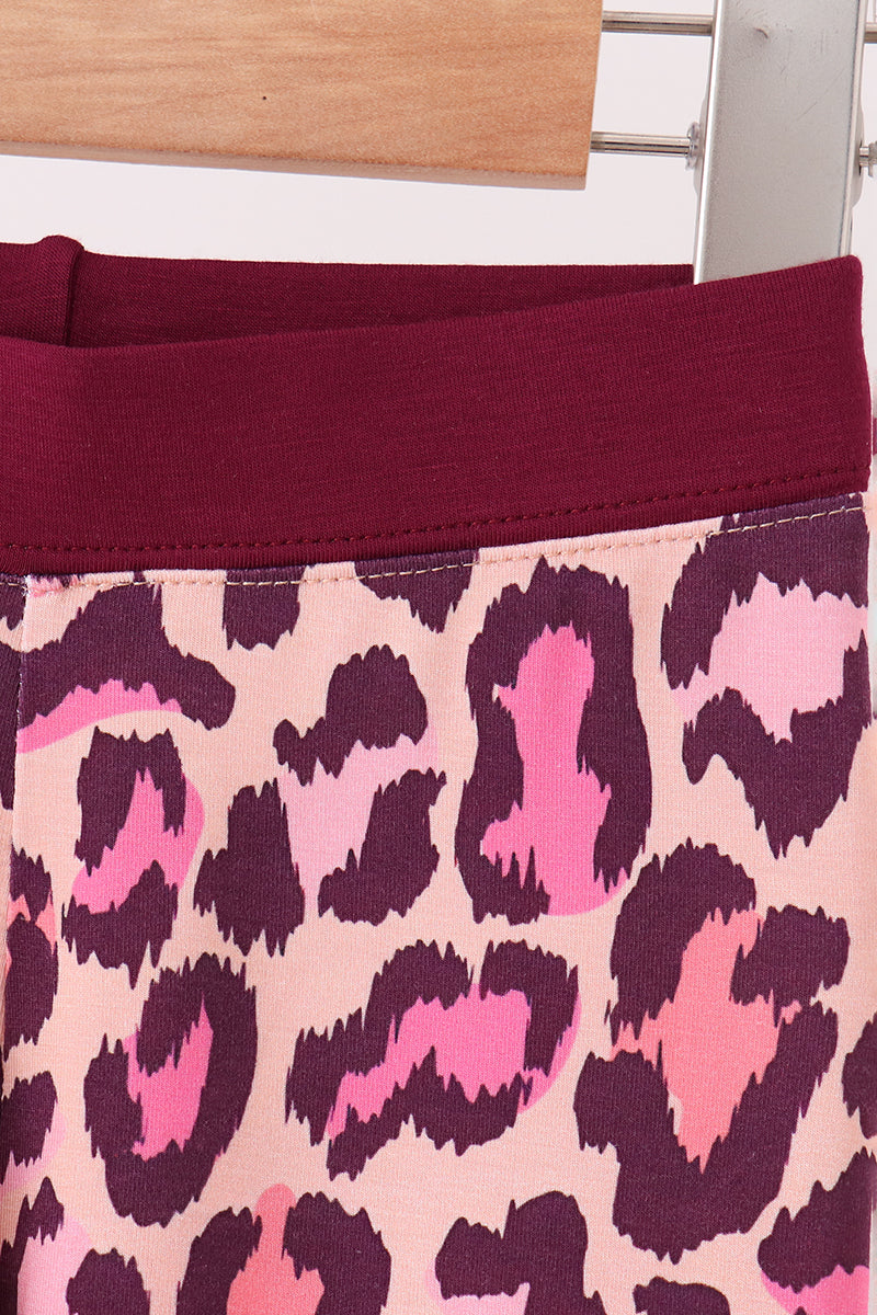 Leopard bamboo pajama set